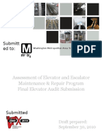 Assessment of Elevator and Escalator Maintenance & Repair Program Final Elevator Audit Submission