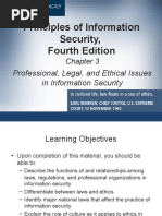 Professional, Legal, and Ethical Issues in Information Security