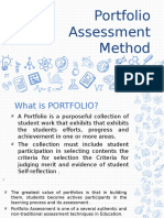 Portfolio Assessment Method