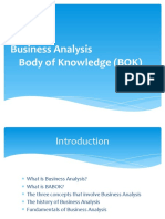 Business Analysis Body of Knowledge (BOK)