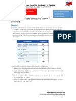 Reto Domiciliario Semana 4 Matematica 1er Grado PDF