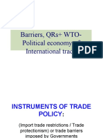 Trade Barriers, WTO - NOTES