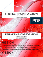 Friendship Corporation: 123 Palanca St. Manila Cell #: 0935 530 7110