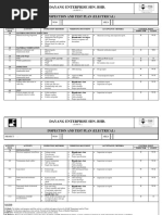 Dayang Enterprise Sdn. BHD.: Inspection and Test Plan (Electrical)