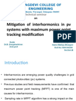 Mitigation of Interhormonics in PV Systems With Maximum Power Point Tracking Modification