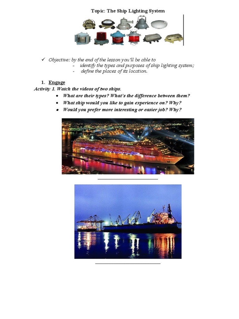Ship Lighting System Download Free PDF Lantern Lighting