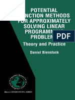 Potential Function Methods For Approximately Solving Linear Programming Problems Theory and Practice by Daniel Bienstock (Auth.) PDF