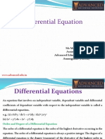Differential Equation: by Ms Monika Sharma Assistant Professor Advanced Educational Institutions Aurangabad (Palwal)