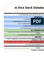 Random Dice Deck Database