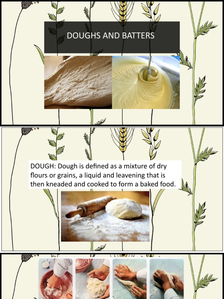 Doughs and Batters PDF Dough Baked Goods