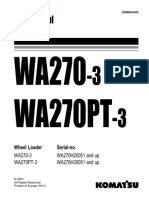 WA270pt-3 WA270 3 Service Manual