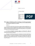 La circulaire sur les mesures d'adaptation des règles de subventions publiques