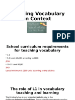 Teaching Vocabulary in Context-S1,2