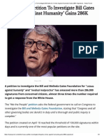 White House Petition To Investigate Bill Gates for 'Cr1mes Against Humanity' Gains 286K Signatures - News Punch