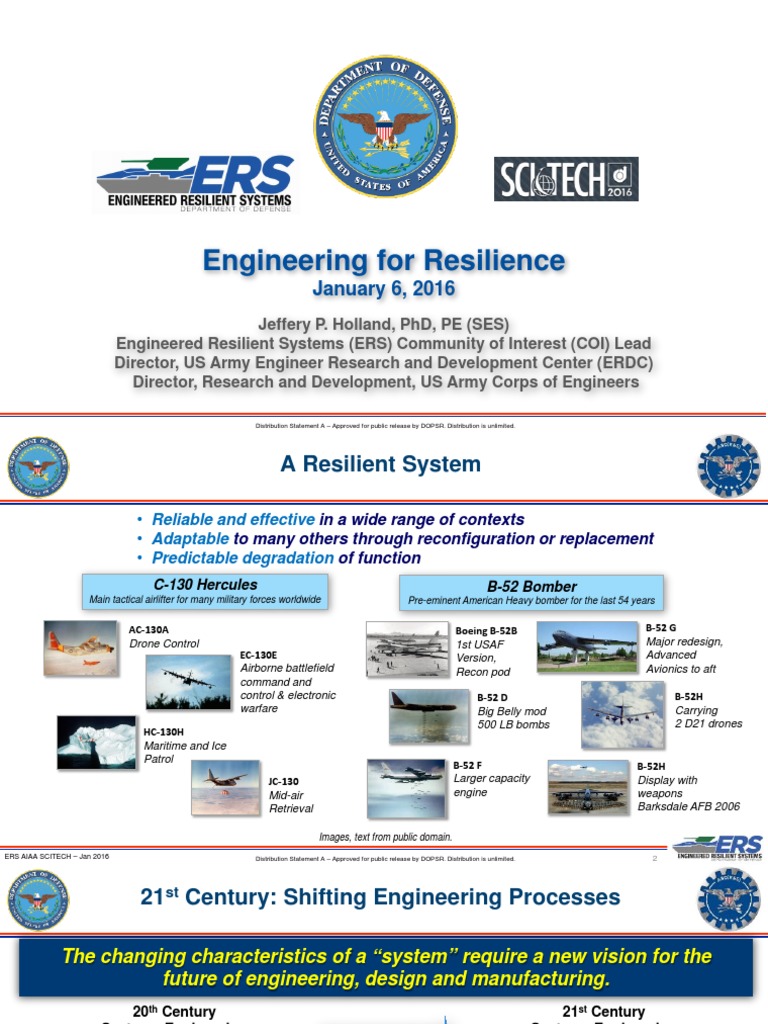 Engineering For Resilience: January 6, 2016 | PDF | Product Lifecycle ...