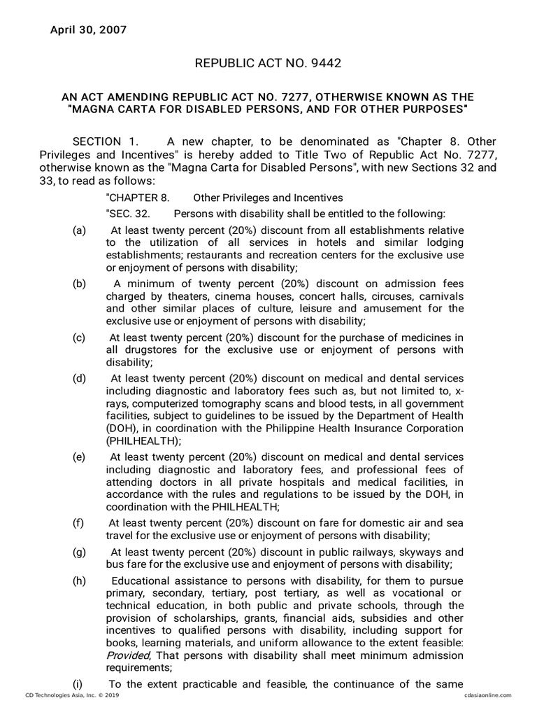 Republic Act No. 9442: Aciast | PDF | Tax Deduction | Taxes