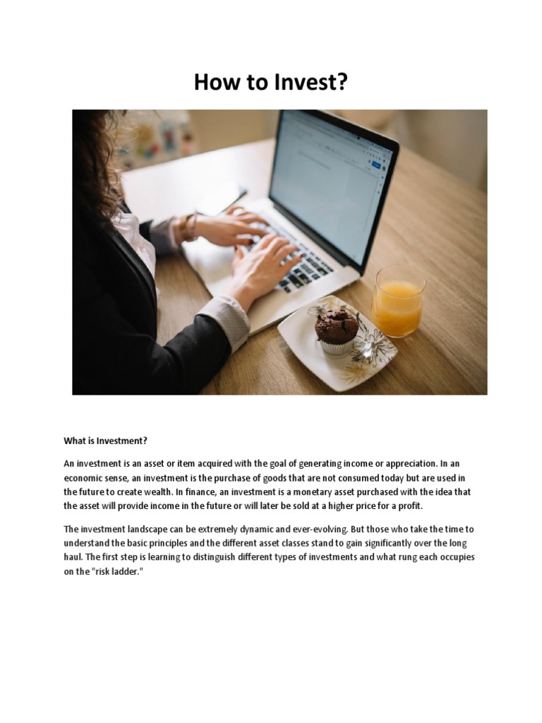 How To Invest?: What Is Investment? | PDF