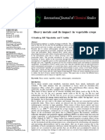 Heavy Metals and Its Impact in Vegetable Crops