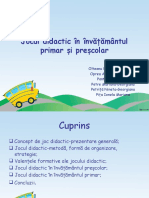 Jocul Didactic - Primar Și Preșcolar