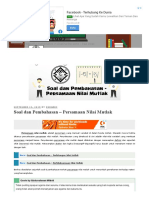 Soal Dan Pembahasan - Persamaan Nilai Mutlak - Mathcyber1997