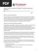 Isolated Pad Foundation Design Guide | PDF