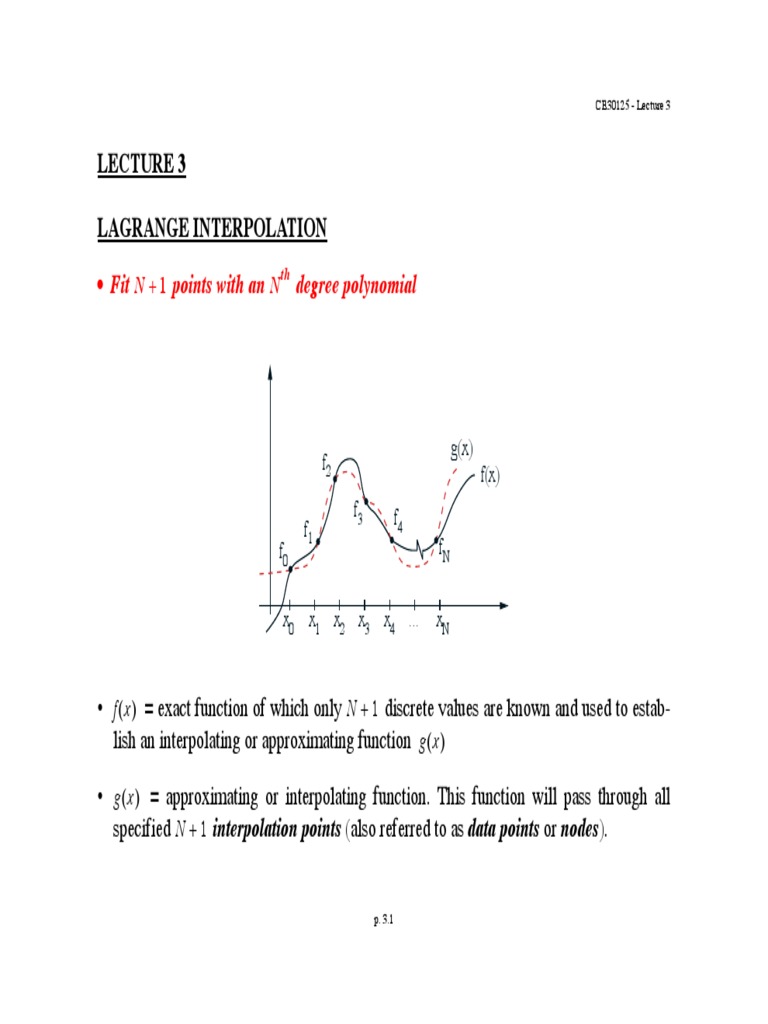 Lagrange Interpolation Method PDF | PDF | Interpolation | Polynomial
