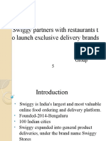 Swiggy Partners With Restaurants T o Launch Exclusive Delivery Brands
