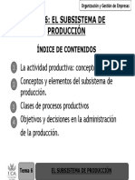 OGE - TEMA 6 - EL SUBSISTEMA DE PRODUCCION 2012-2013 Completa