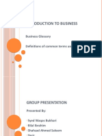 Introduction To Business - Presentation