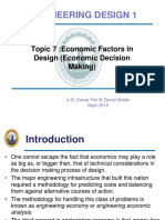 ENGINEERING DESIGN 1: Economic Factors