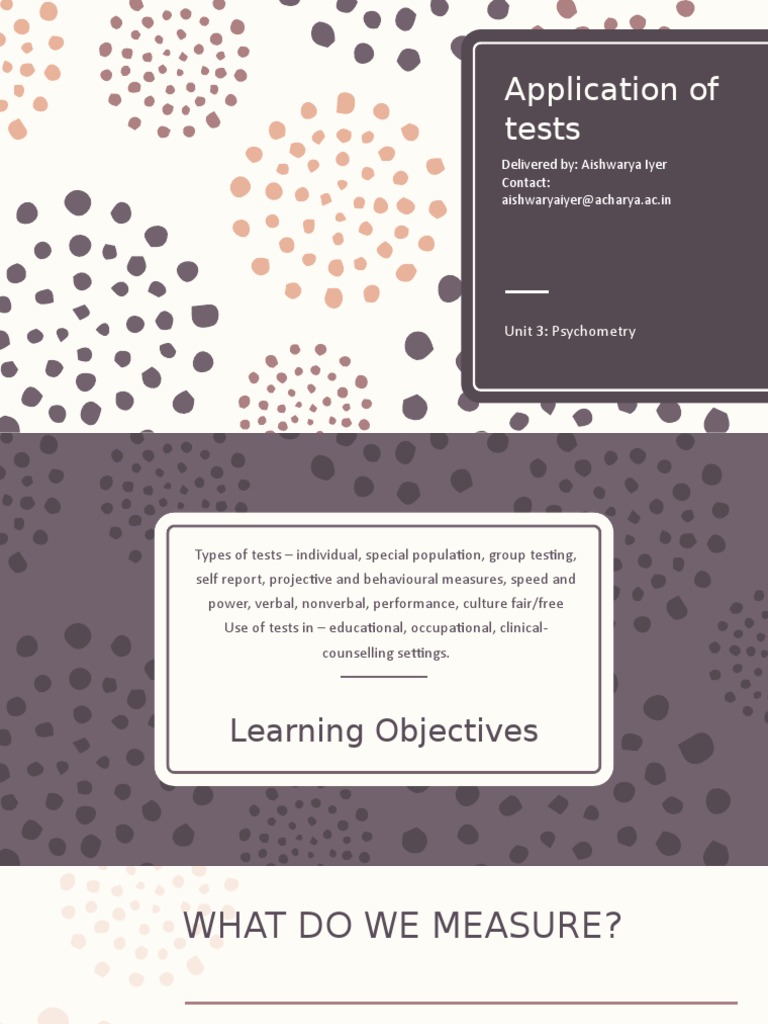 Overview of Psychometric Testing Types | PDF | Intelligence Quotient ...