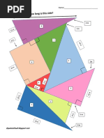 Converse Of Pythagorean Theorem Coloring Worksheet Geometric Objects Triangle Geometry