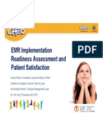EMR Implementation Readiness Assessment and Patient Satisfaction