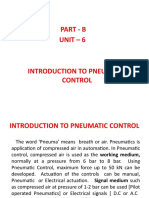 UNIT 6 - INTRODUCTION TO PNEUMATIC CONTROL