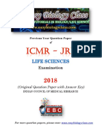 ICMR JRF June 2018 Solved Question Paper PDF