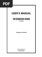 User'S Manual 3KSS6050/5060: Frequency Converter