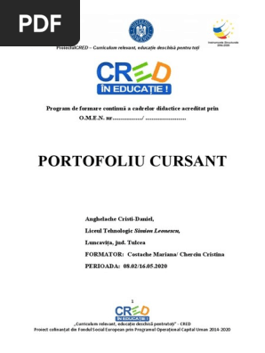 Portofoliu Cred