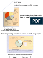 Primary Energy: Ten-Fold Increase During 20 Century: Contribution From Renewable Energy Is Only 18 %