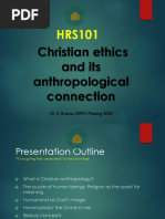 RS101 - Christian Ethics - Anthropology - Lec6PDF PDF