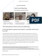 Hierophant Tarot Card Love Meaning PDF