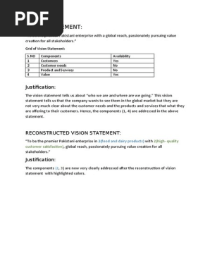 VISION STATEMENT