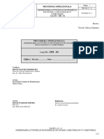 Procedura Operationala PO DPI 04 Desfasurarea Activitatilor de Evidenta Si Decontare A Cheltuielilor Cu Combustibilii 1 PDF