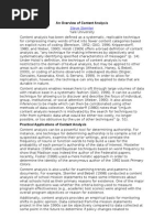 Download An Overview of Content Analysis by Yudi Triyanto SN46138815 doc pdf