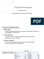 Working Capital Management Laresne and Toubro Limited