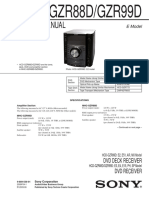 Sony Audio HCD-GZR88D - GZR99D