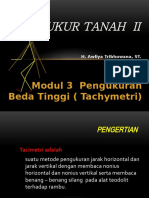 Modul 3 Pengukuran Beda Tinggi Tacimetri