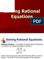 Solving Rational Equations