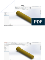 Vistas de Diseño Probeta Solidworks