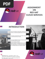 Assignment ON Red Hat Cloud Services