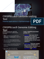 CRISPR/Cas9 Genome Editing Tool: Potential Applications in Ophthalmologic Genome Surgery